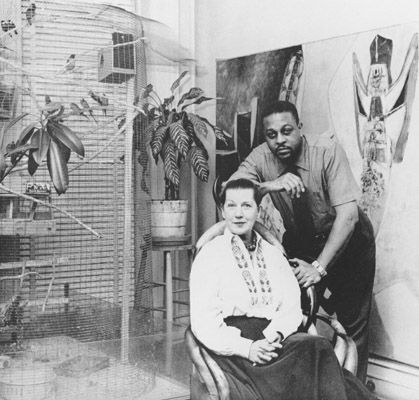 Jeanne and husband artist Thomas Stills